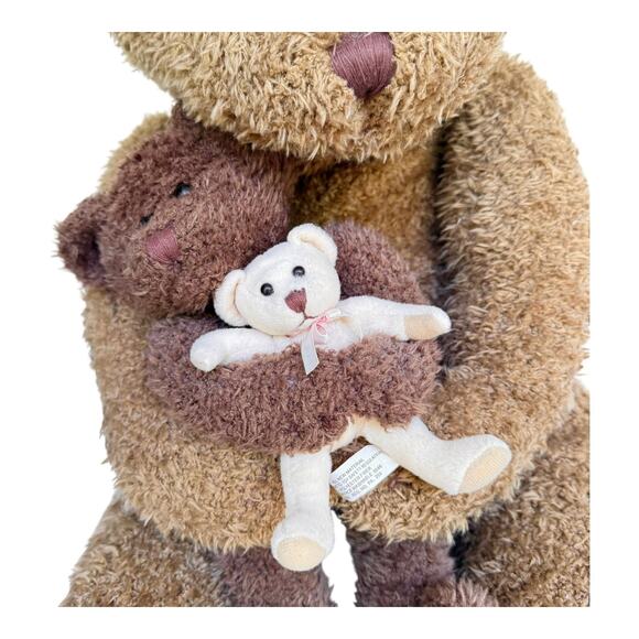 Russ Teddy Bear Set Mama Baby Cub Plush Brown Jumbo 30" Stuffed Animals 3 Bears - Picture 5 of 13